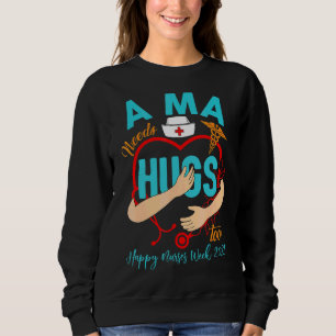 Camiseta Stethocope Heart Mãe Life Happy Nurses Semana 2028