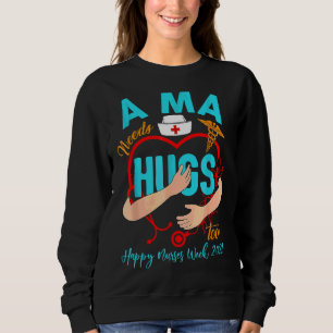 Camiseta Stethocope Heart Mãe Life Happy Nurses Semana 2028