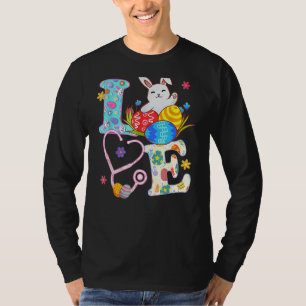 Camiseta Stethoscope Enfermeira Enfermeira Coelhinha Dia da