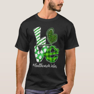 Camiseta Stethoscope Love Healthcare Worker Xadrez Rua Patr