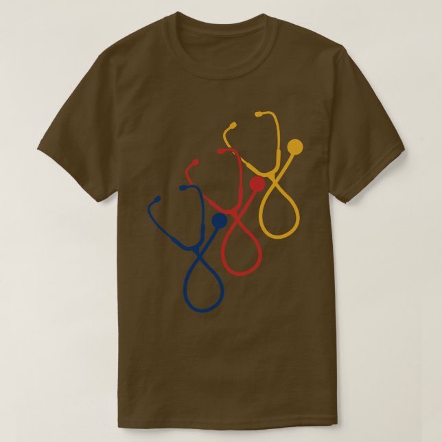 Camiseta Stethoscope Médico Enfermeiro (Frente do Design)