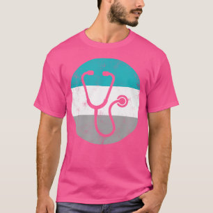 Camiseta Stethoscope Retro Doutor Presente Para Homens Meni