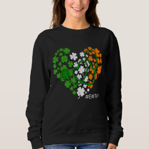Camiseta Stethoscope Shamrock Heart Emt Life Nurse Rua Patr