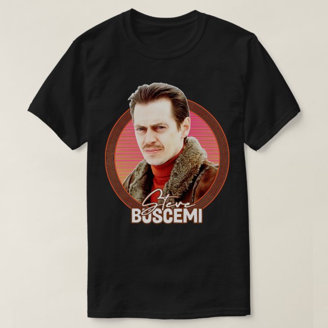 Camiseta Steve Buscemi Retro Style Fan Art Design 1 (Frente do Design)