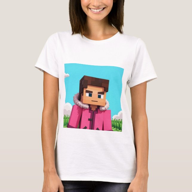 Camiseta Steve da Minecraft (Frente)