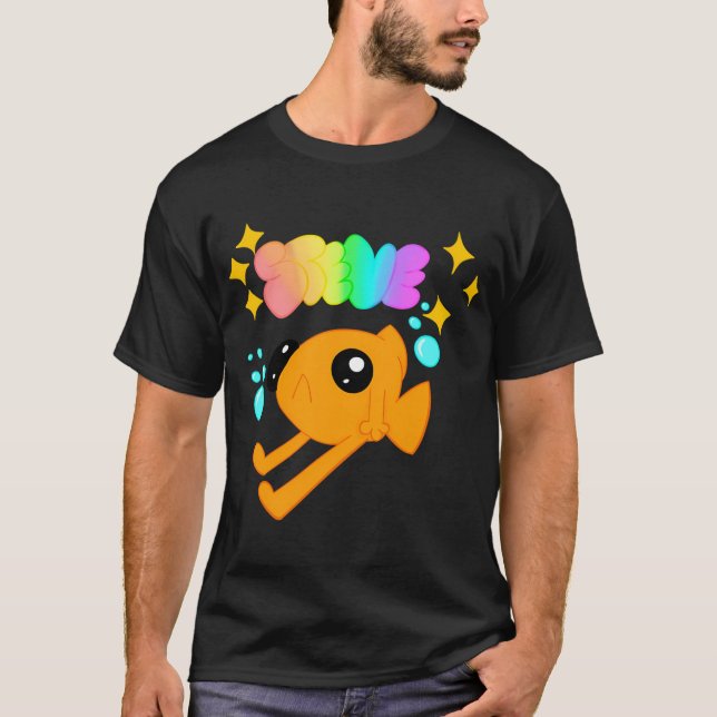 Camiseta Steve fundo amarelo (Frente)