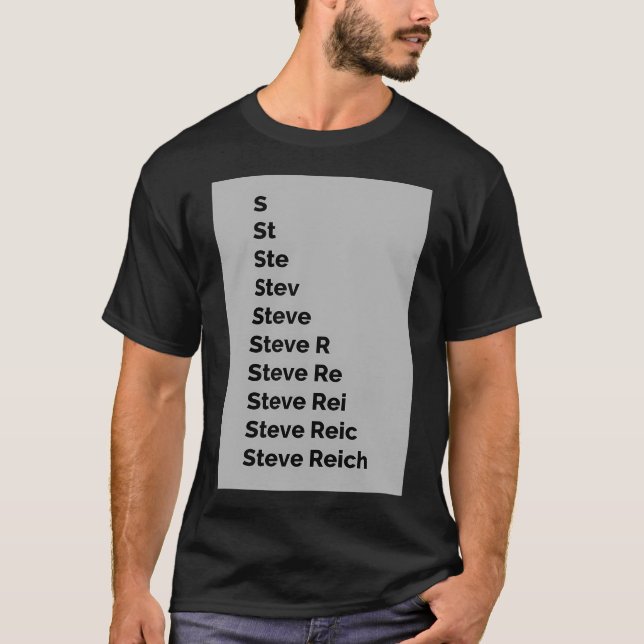 Camiseta Steve Reich (Frente)