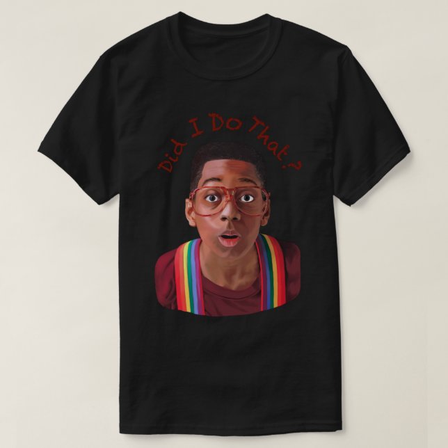 Camiseta Steve Urkel ~Eu fiz isso? (Frente do Design)