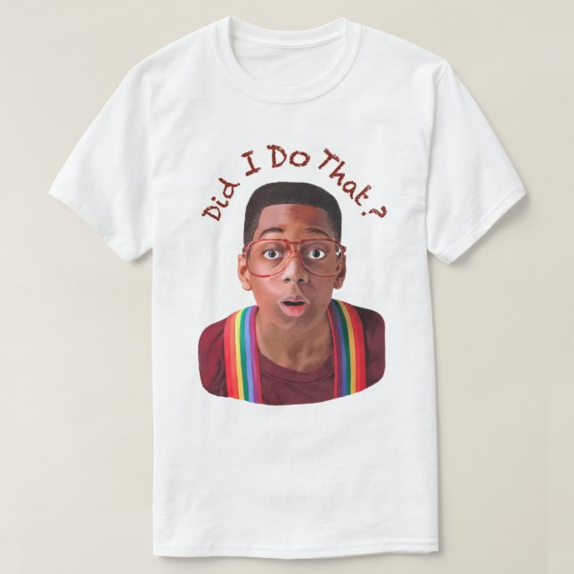 Camiseta Steve Urkel ~Eu fiz isso? (Frente do Design)