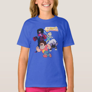 Camiseta Steven Universe Ação do grupo Crystal Gem