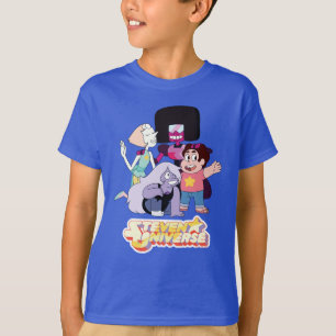Camiseta Steven Universe Crystal Gem Group Huddle