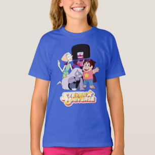 Camiseta Steven Universe Grupo Crystal Gem Huddle