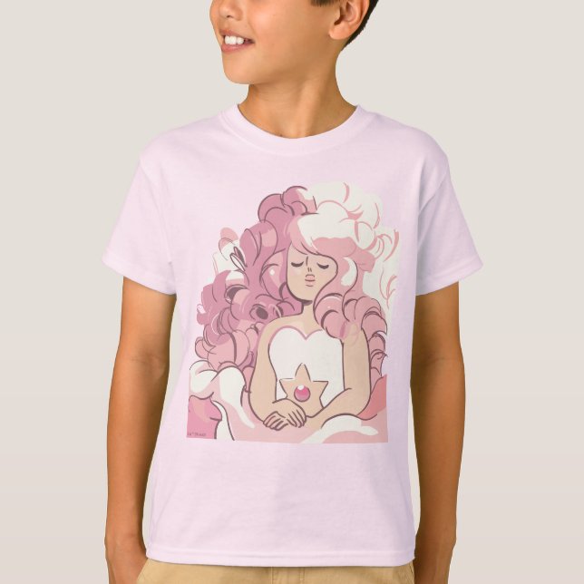 Camiseta Steven Universe | Ilustração de Rosa Quartz (Frente)