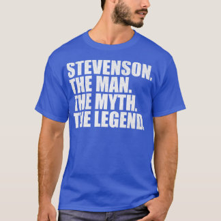 Camiseta StevensonStevenson Nome da família Stevenson sobre