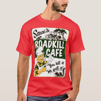 Camiseta STEVES ROADKILL CAFE Vintage Advertising Restauran