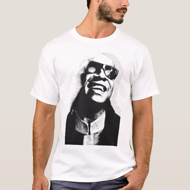 Camiseta Stevie maravilha art (Frente)