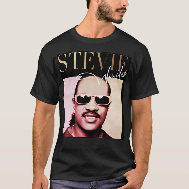 Camiseta Stevie Wonder (Frente)
