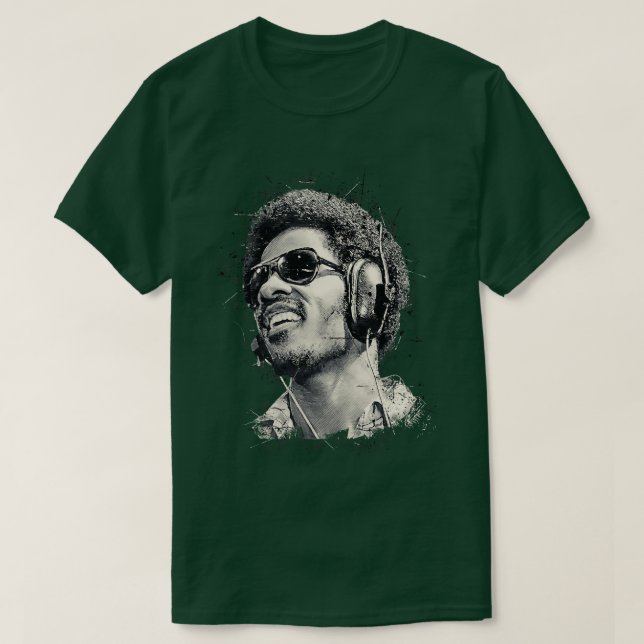Camiseta Stevie Wonder 3 (Frente do Design)