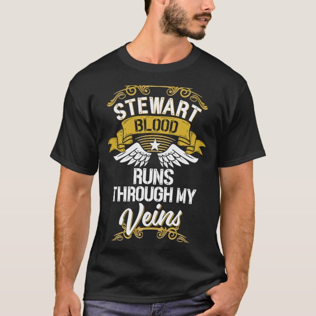 Camiseta Stewart Sangue Passa Pelas Minhas Veias (Frente)