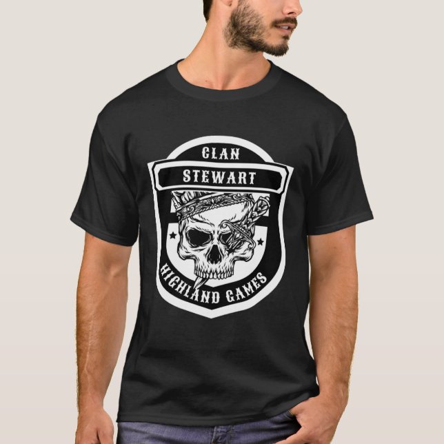 Camiseta Stewart Scottish Clan Games (Frente)