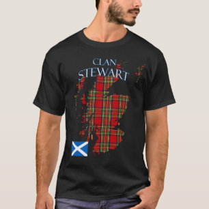 Camiseta Stewart Scottish Clan Tartan Scotland
