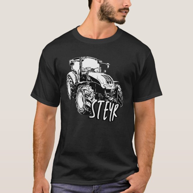 Camiseta Steyr Austria Laster Agriculture Trator Idea (Frente)