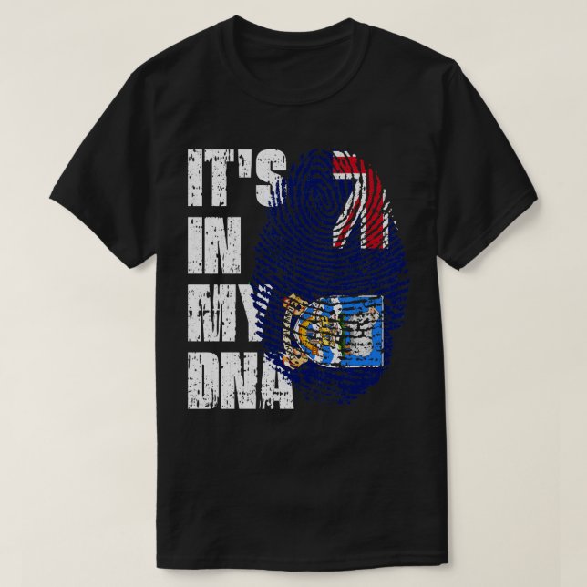 Camiseta STI IN MY DNA Falkland Flag Boy Gift (Frente do Design)
