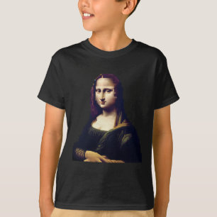 Camiseta Stic Remix Digital Renaissance da Mona Lisa Pixela