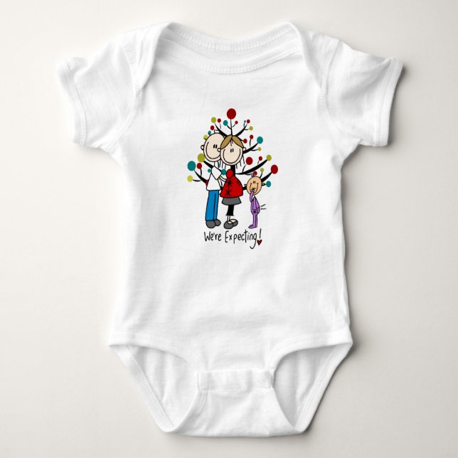 Camiseta Stick Figures Expectativa Parente Girl (Frente)