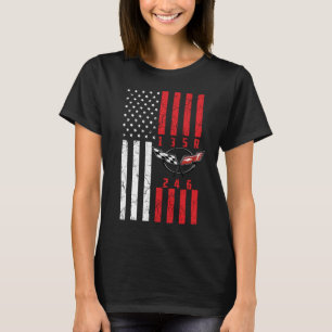 Camiseta Stick Shift American Flag corvette 6 Gea