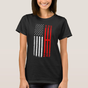 Camiseta Stick Shift American Flag Muscle Car 6 Gears Mecha