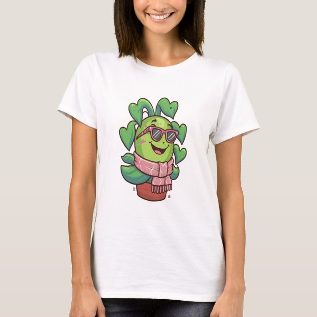 Camiseta Sticker plant (Frente)