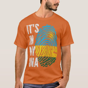 Camiseta STIN MY DNA Ruanda Flag Rwandan Raglan Baseball