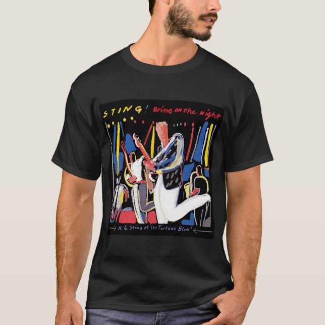 Camiseta Sting traga a noite amigos (Frente)
