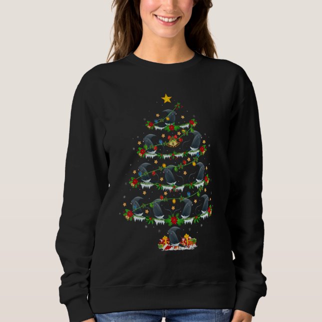 Camiseta Stingray Fish  Xmas Lights Stingray Christmas Tree (Frente)