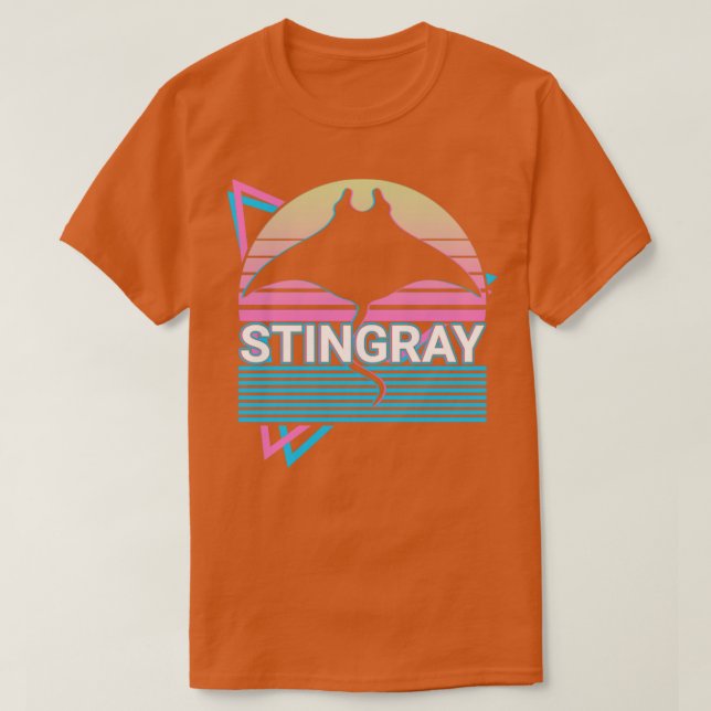 Camiseta Stingray Manta Ray Retro Gift (Frente do Design)