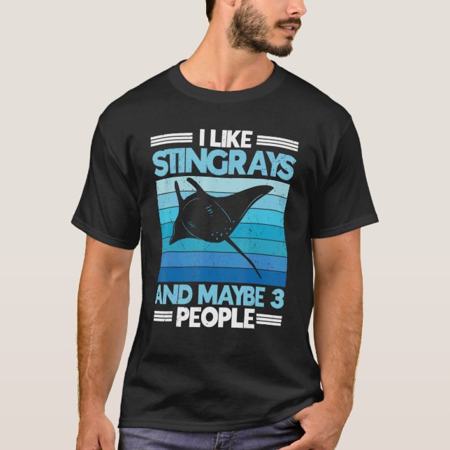 Camiseta Stingray Manta Ray Sea Life Animal Ocean Creator (Frente)