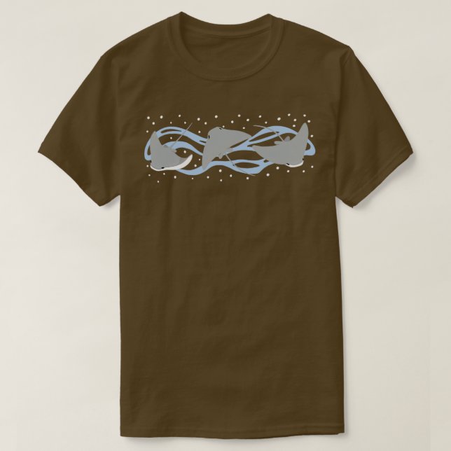 Camiseta Stingrays Cownose Ray Sticker (Frente do Design)