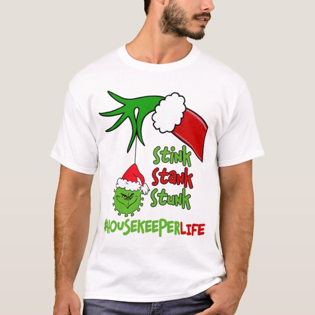 Camiseta Stink Stank Stunk Engraçado Natal (Frente)