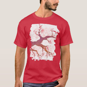 Camiseta Stipes Sakura Flor Japonês Flor do Japão