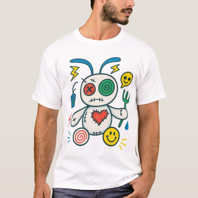 Camiseta Stitch Bunny — Coração com Defeito (Frente)