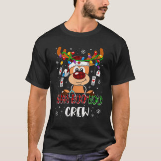Camiseta STNA Boo Crew Reindeer Nurse Buffalo Plaid Christm