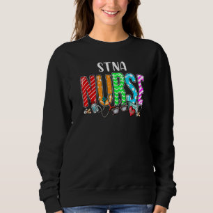 Camiseta Stna Nurse Xadrez Red Love Heart Stethoscope Rn Nu