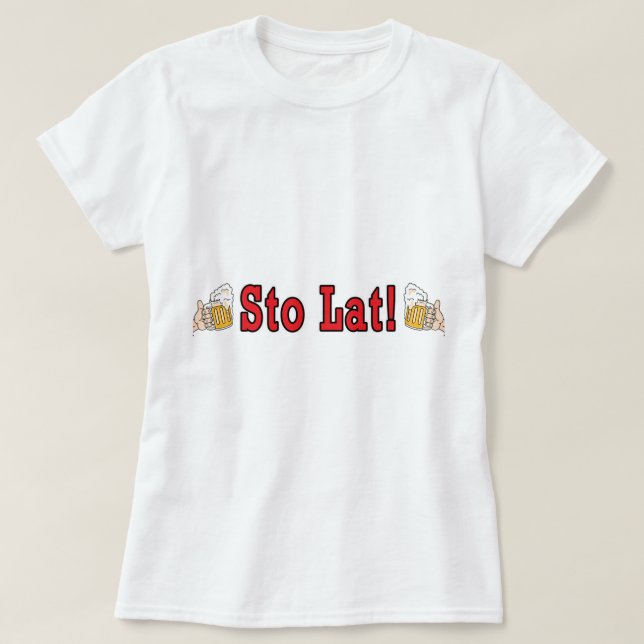 Camiseta Sto Lat! Com Perucas De Cerveja (Frente do Design)