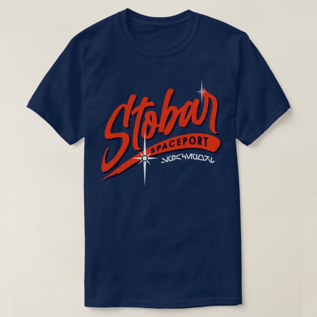 Camiseta Stobar Spaceport (Frente do Design)