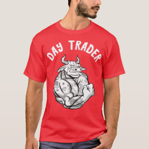 Camiseta Stock Investors Day Trader Bull Broker Day Trading