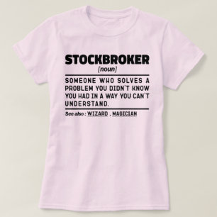 Camiseta Stockbroker Noun Investment Investment Expert Funn