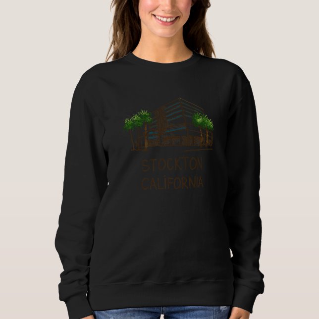 Camiseta Stockton City California souvenir  for men women   (Frente)