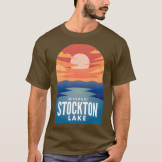 Camiseta Stockton Lake MO Retro Sunset