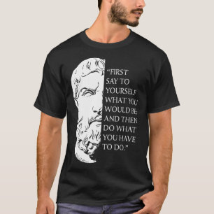 Camiseta Stoicism Epictetus Stoic Filosofia Visualize